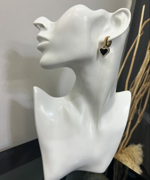 Golden women's earrings