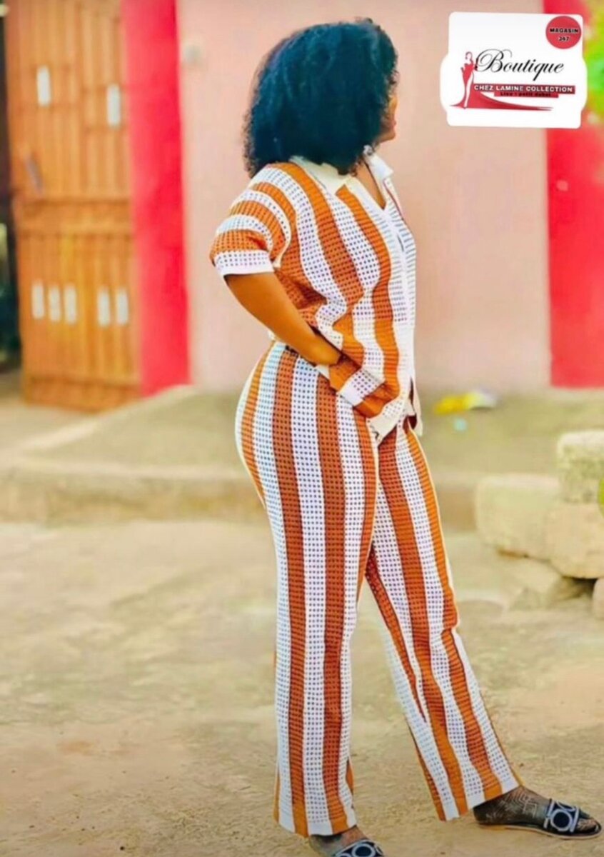 Robe rayée élégante