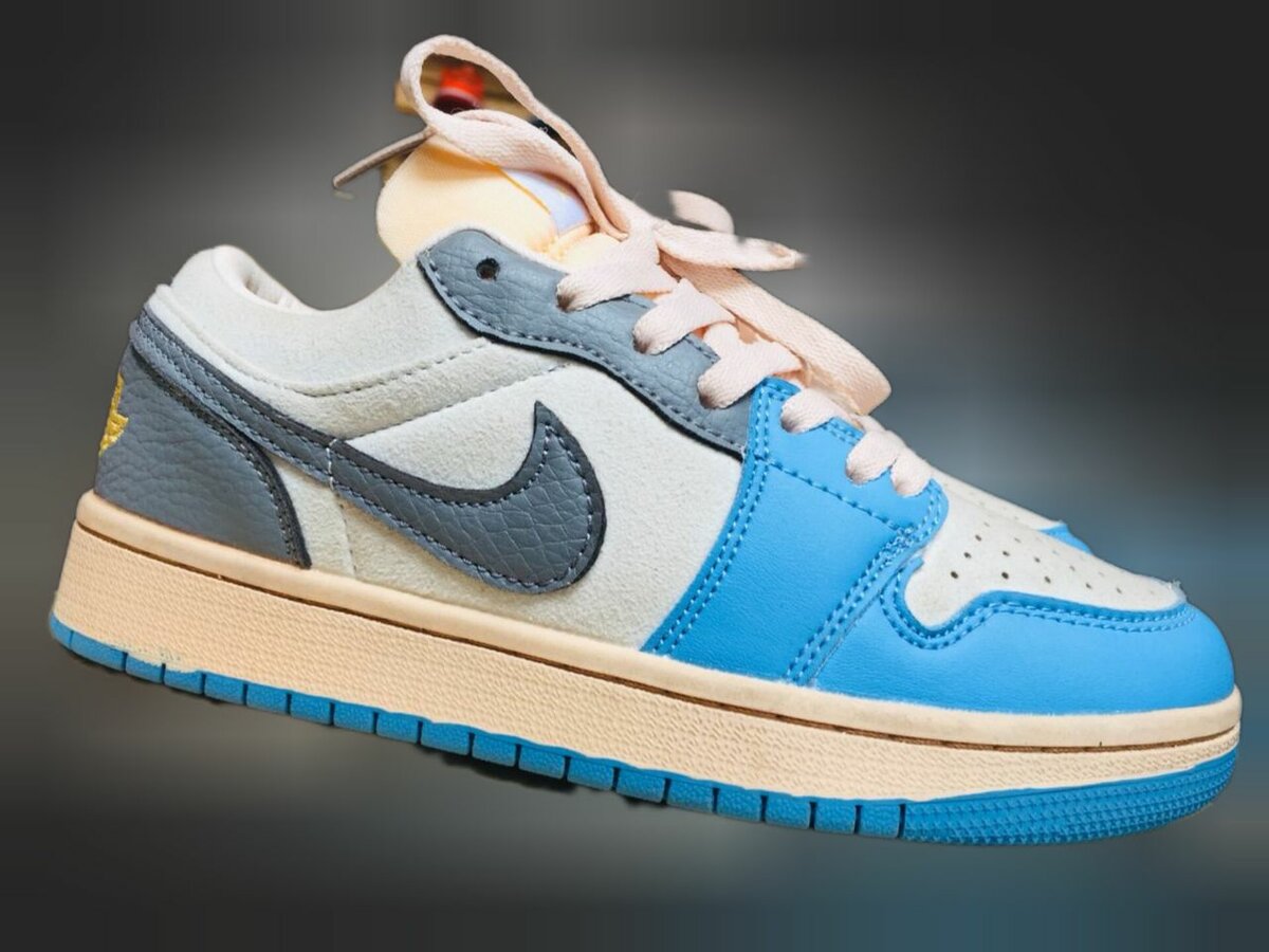 2022 New Air Jordan 1 Low "UNC Grey" University Blue