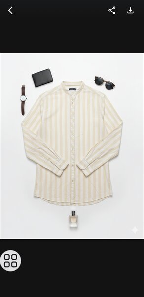 Chemise rayée élégante homme