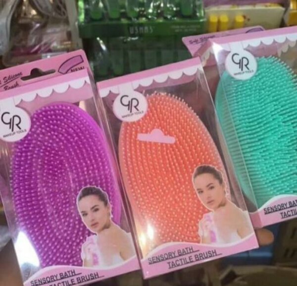Silicon shower brush