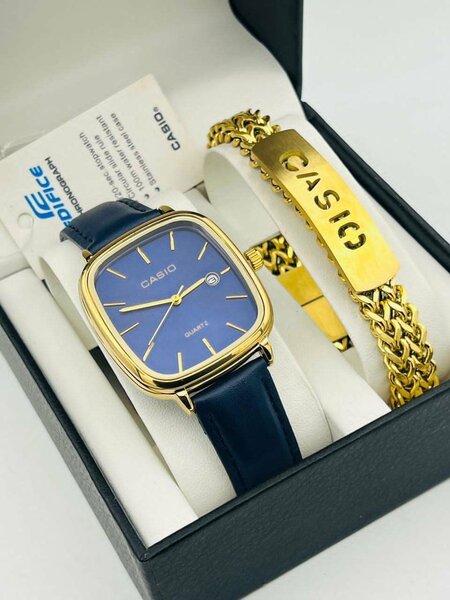 Men's Casio Quality Accessories set+ Chocolate