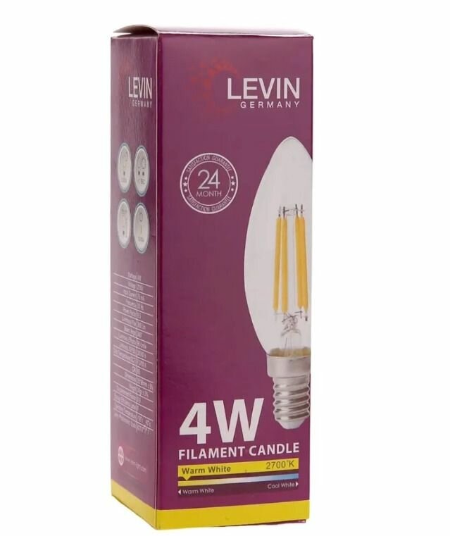LEVIN LED C37 Fillament Candle