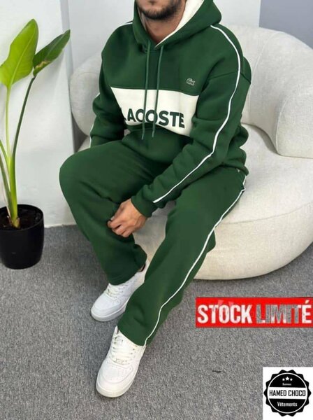 Ensemble de survêtement vert homme