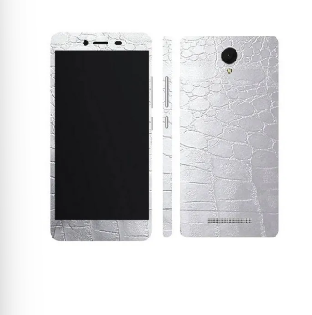 Xiaomi Redmi Note 2 Silver Crocodile Leather Texture Mobile Skin