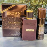 Fragrance World Brown Orchid OUD EDITION + Deodorant Free Parfum Mixte 80ml