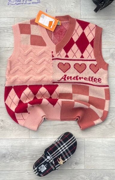 Gilet sans manches à motifs