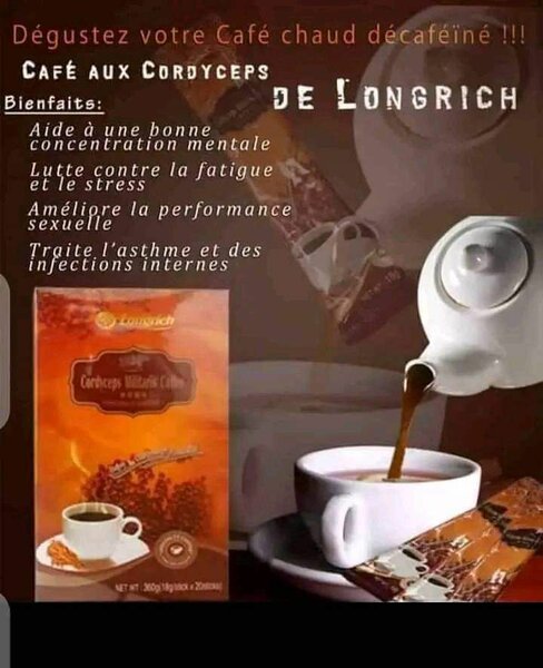 Café Cordyceps Longrich Décaféiné