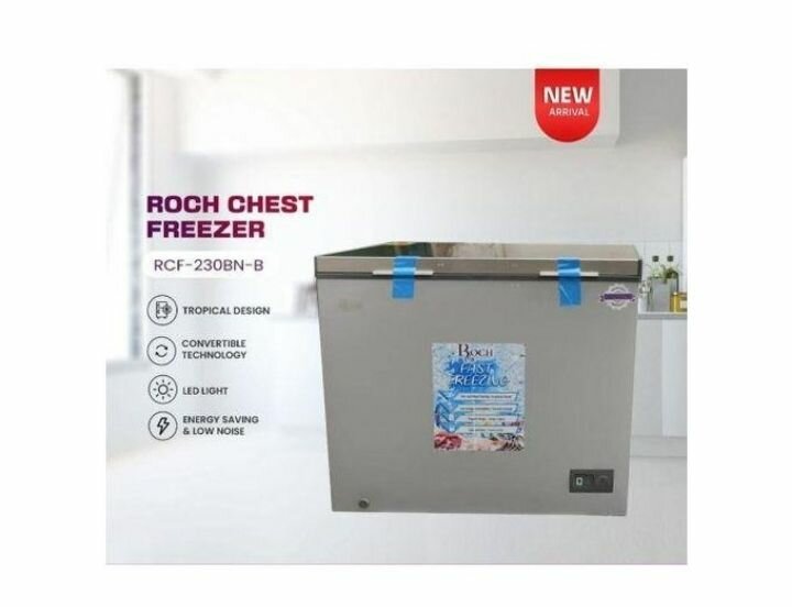 RCF 230BN-,B CHEST FREEZER WITH SLIDING GLASS 200L