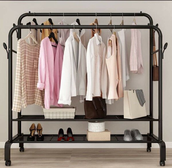 Heavy Duty Double Pole Clothes Hanger