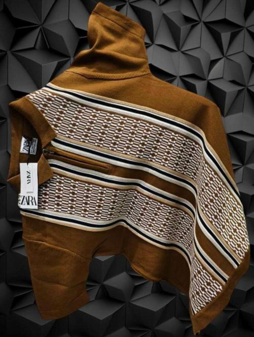 Poncho en tricot tendance