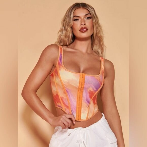 Corset multicolore élégant