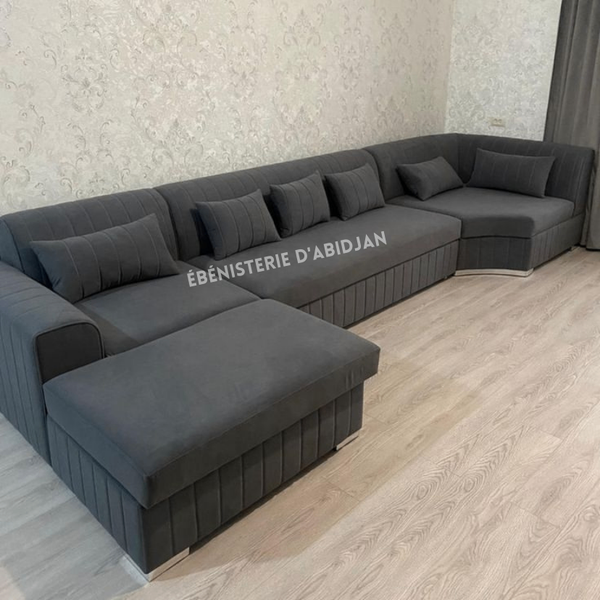 Canapé d'angle moderne confortable