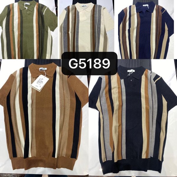 Polo à rayures colorées