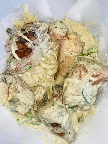 Poulet mayo / Attieké