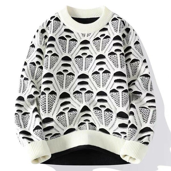 Pull motif géométrique