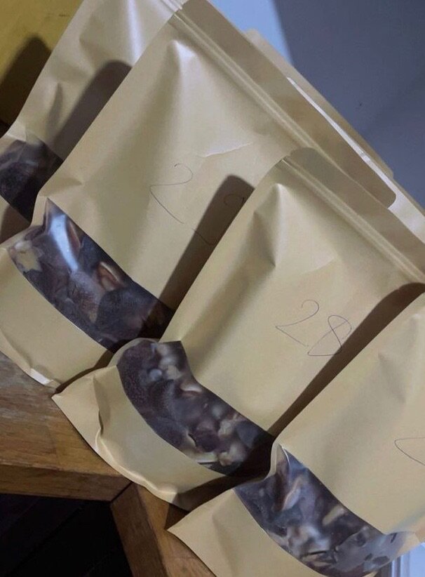 Escargots nettoyés congelés