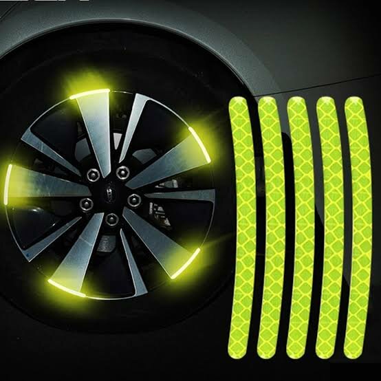 Alloy Rim shine reflector stickers in all colours