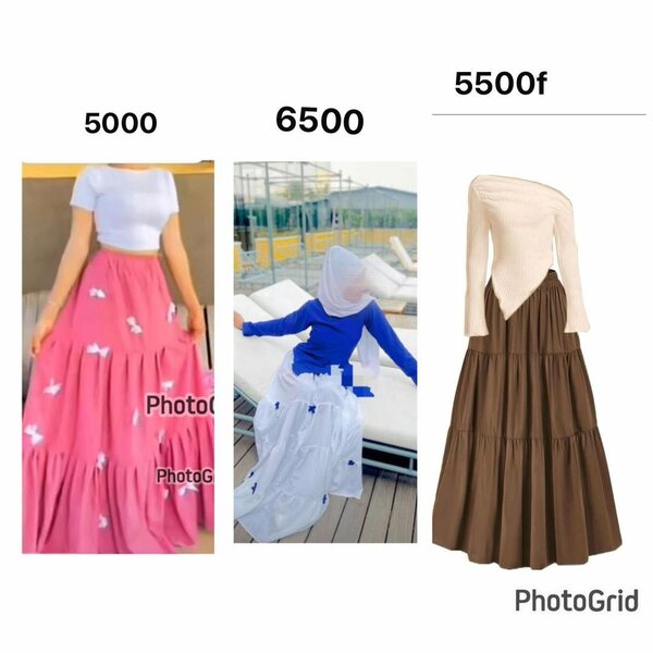 Jupe longue en coton élégant