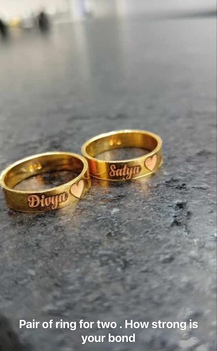 Customized couples Ring