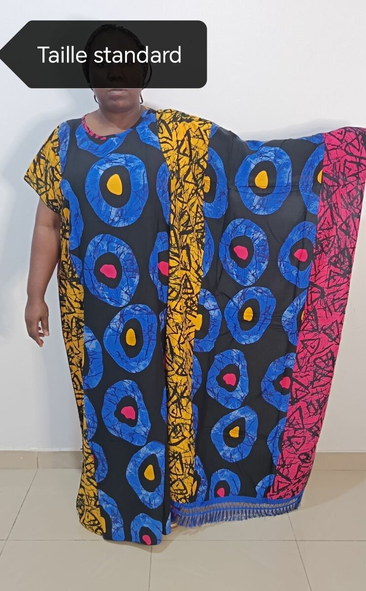 Caftan africain coloré