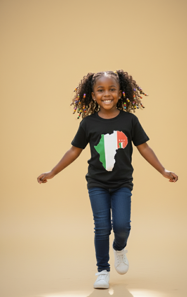 T-shirt enfant Afrique couleur