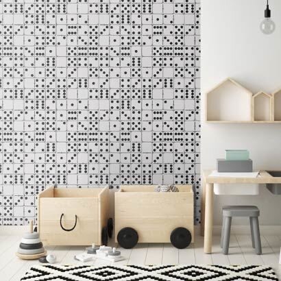 Papier peint design dominos