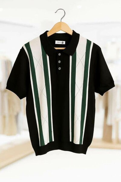Polo homme rétro élégant