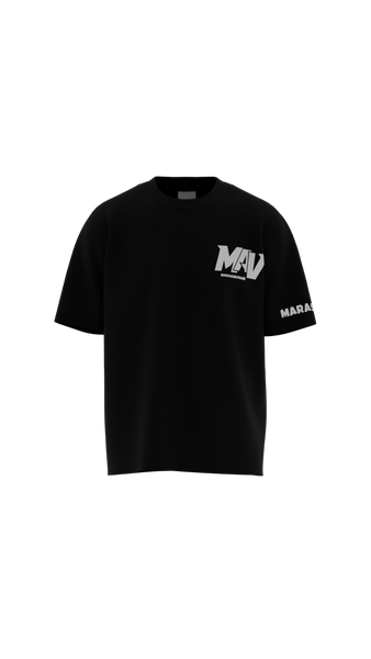 T-shirt noir imprimé tendance