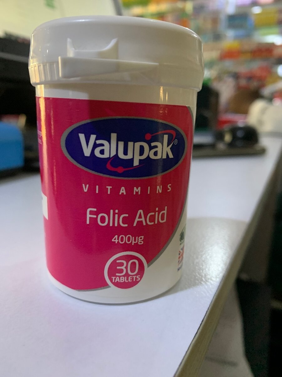 Valupak Folic Acid, 30 tablets