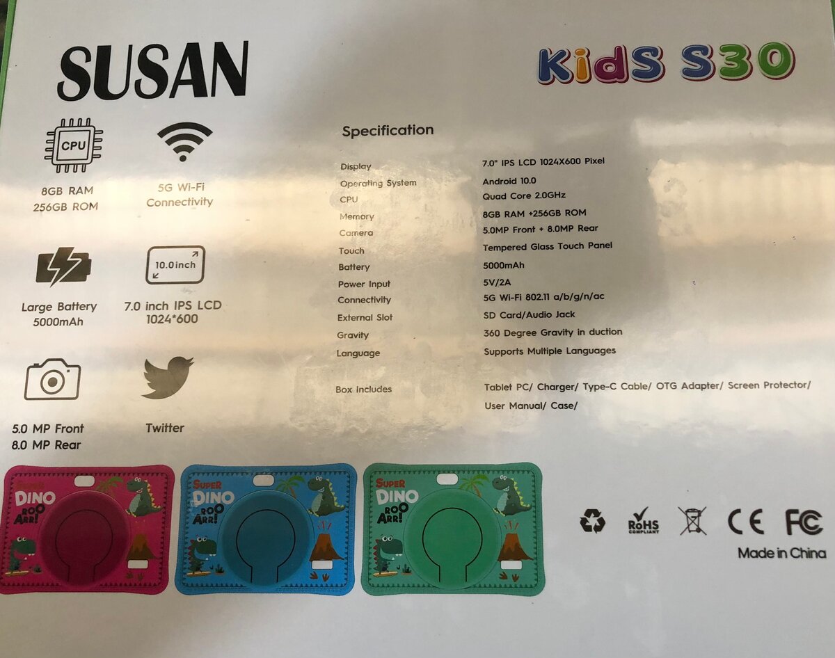 Tablette Enfant Susan S30