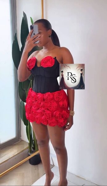 Robe bustier fleurie élégante