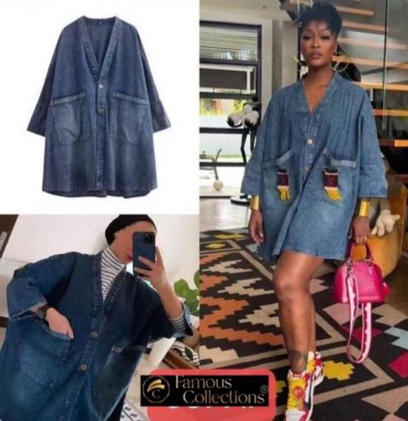 Robe en denim tendance