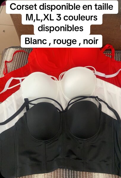 Corset bustier femme couleurs variées