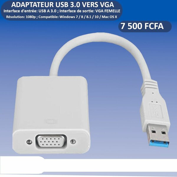 Adaptateur USB 3.0 vers VGA