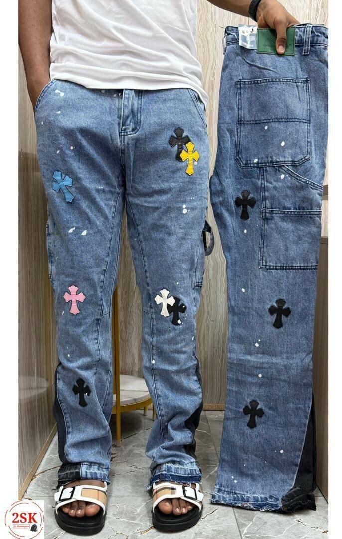 Jeans artistiques homme