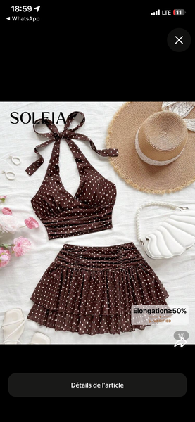 Ensemble Bikini à Pois Femme