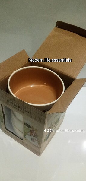 4.setBOBYRabbit porridge bowl with free spoon, best for soup