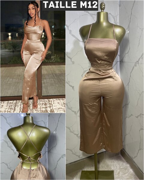 Combinaison satinée élégante