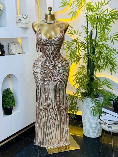 Robe de soirée élégante à paillettes