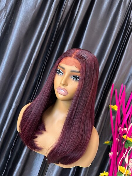 Sdd burgundy wig