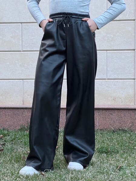 Кожаные брюки для весны 44-46