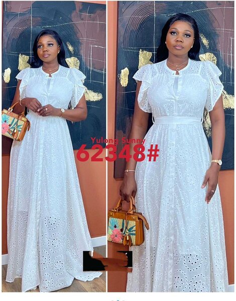 Robe Blanche Élégante Femme