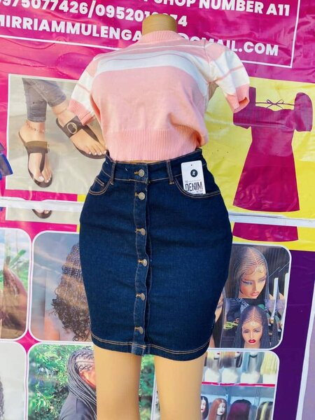 Denim skirts