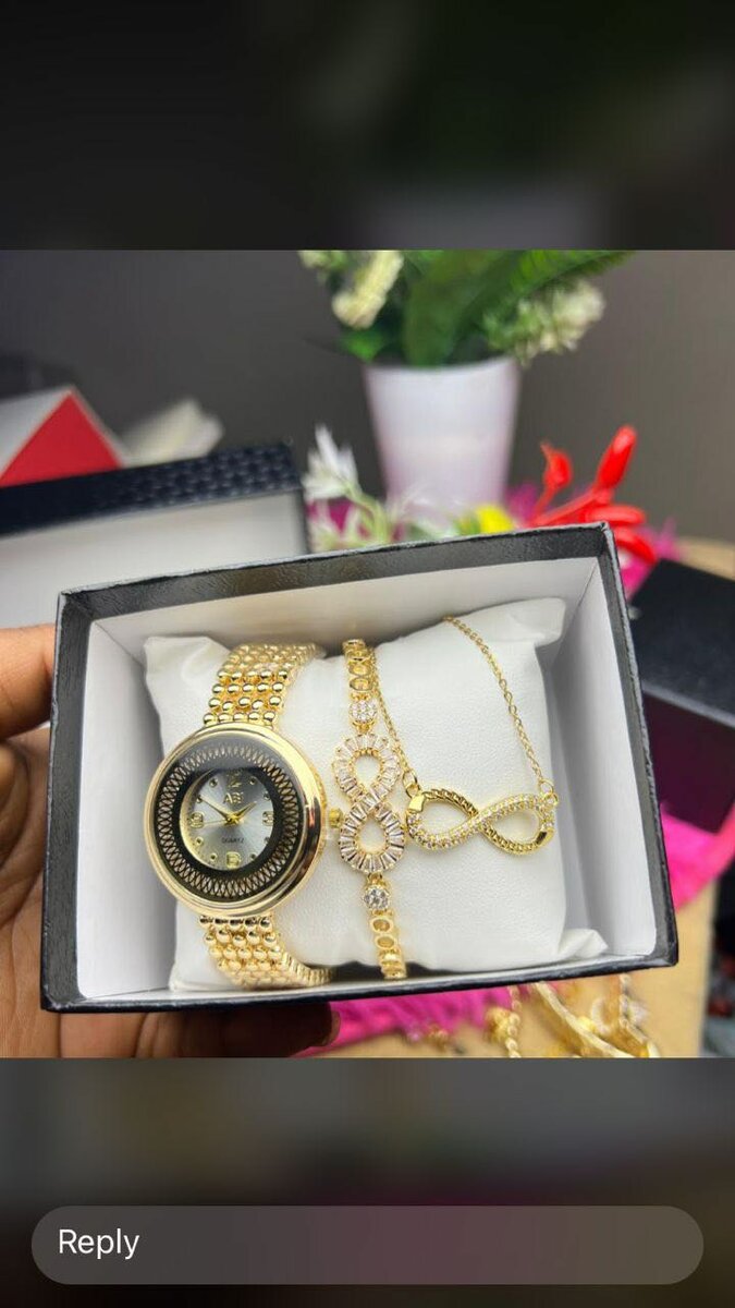 Wrist watch and bracelet