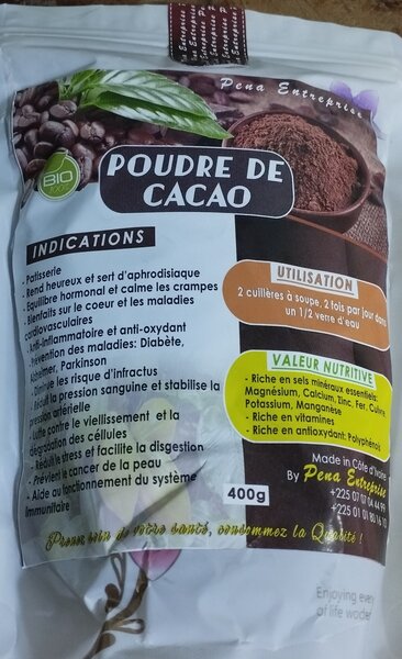 Poudre de Cacao Bio 400g