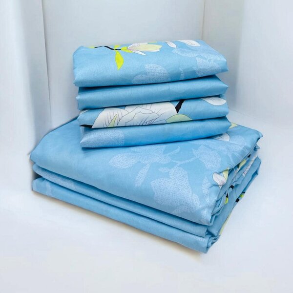 set includes 2 bedsheets and 4 pillowcases