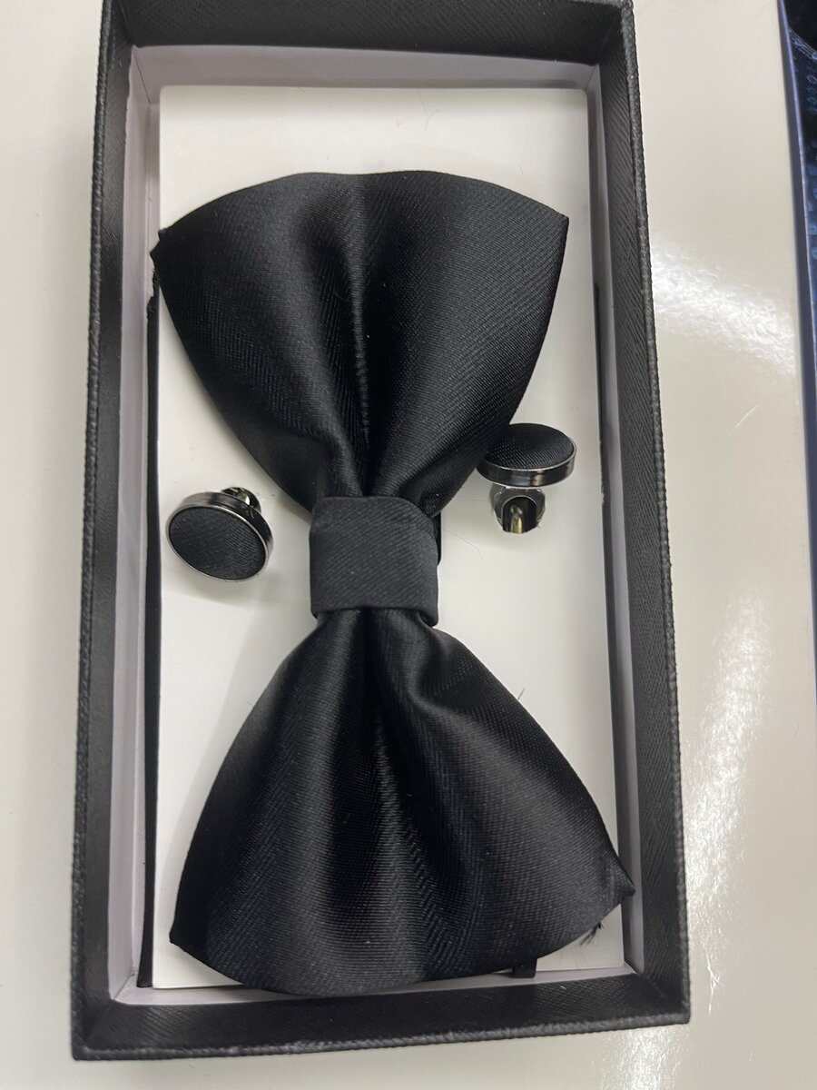 Ensemble Noeud Papillon et Boutons de Manchette