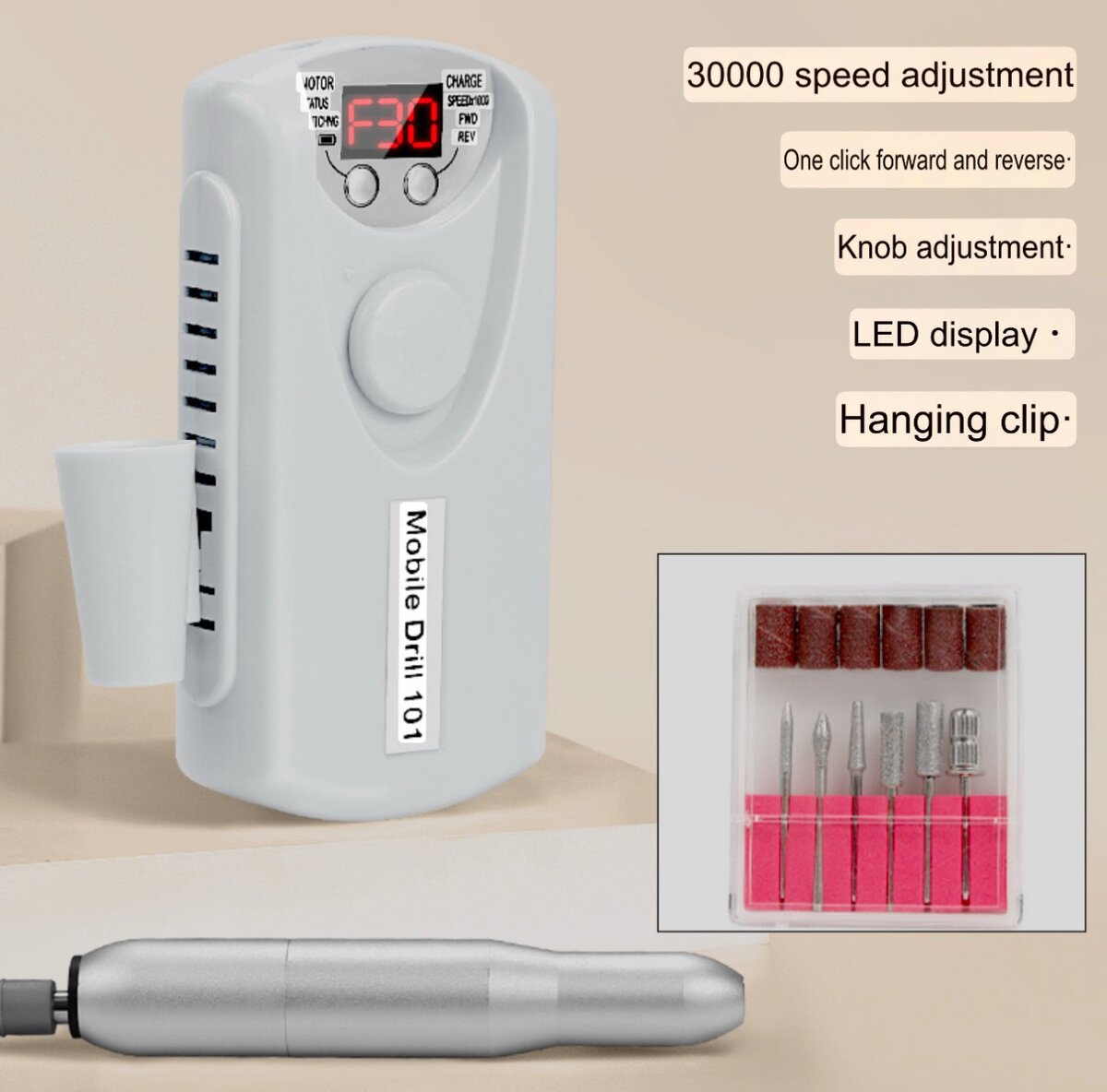 Rechargeable Nail Drill Machine