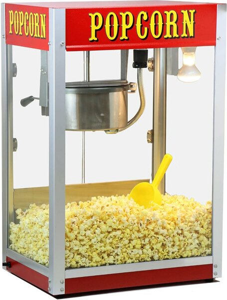 Gas popcorn machine inbuilt bulb